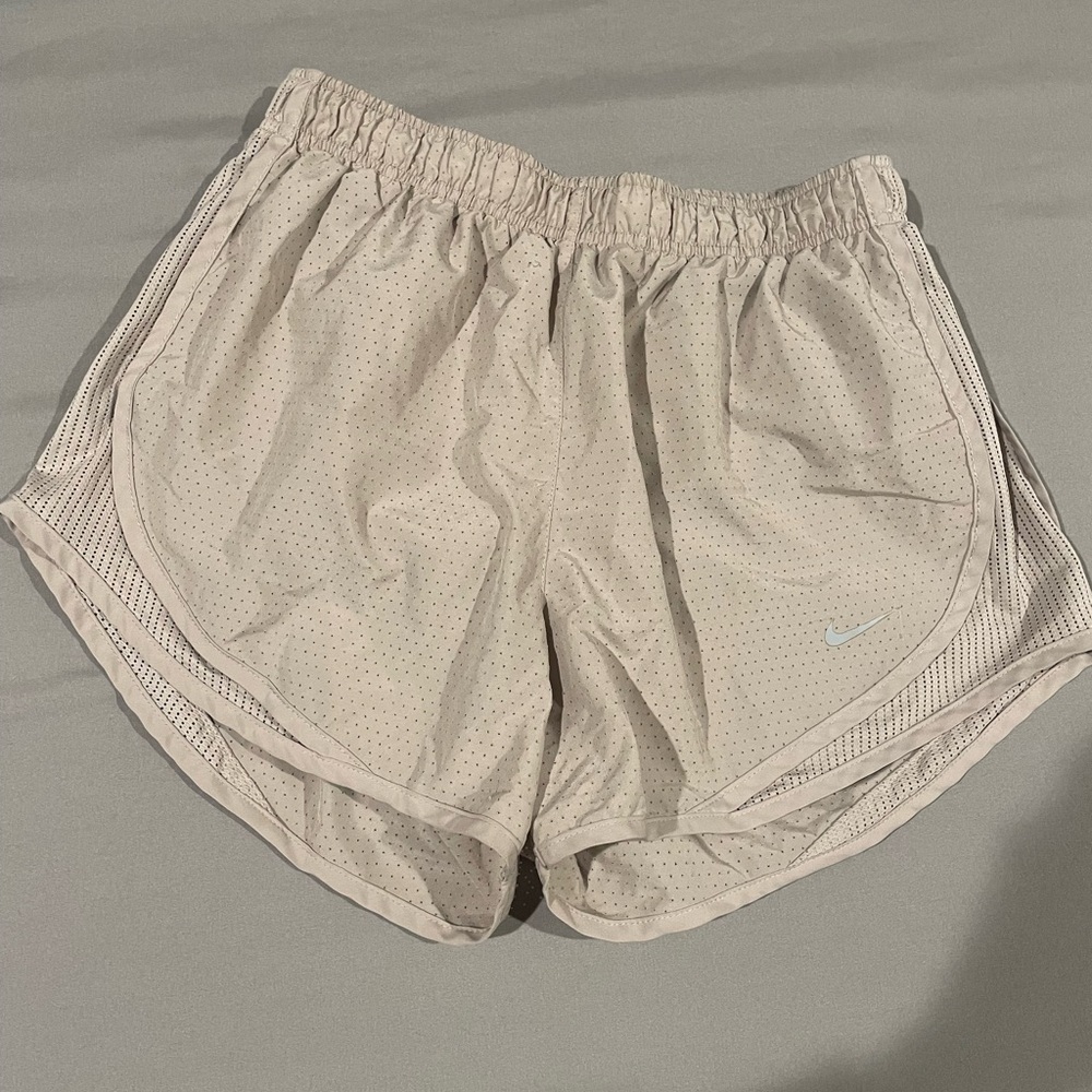 Nike Women's Light Beige Athletic Shorts